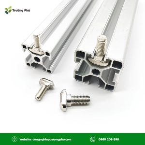 Bulong chữ T M6x30 chọn đúng đầu T để bulong trượt và giữ ổn định trong rãnh profile.