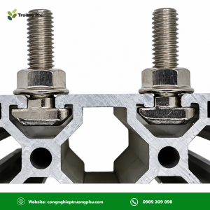Bulong chữ T M8x25 thêm 5mm chiều dài so với M8x20, phù hợp cụm lắp có ke, long đen.