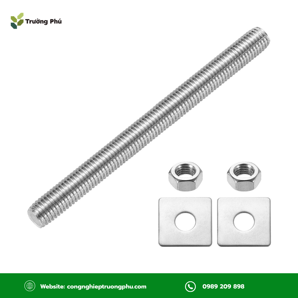 M14x90 có thể được thay bằng phương án ty ren kết hợp đai ốc khi mối ghép cần chiều dài lớn hơn
