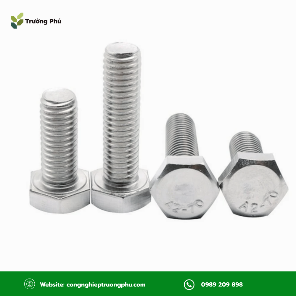 Bulong Inox 304 M12x40 lựa chọn tối ưu khi cụm lắp cần thêm chiều dài cho nhiều lớp vật liệu.