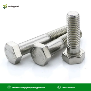 Bulong inox 304 M12x45 DIN931 ren lửng phù hợp cho kết cấu cần định vị và chịu lực ngang.