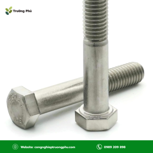 Bulong Inox 304 M6x40 A2-70 tiêu chuẩn DIN 931, ren lửng, độ ổn định cao khi sử dụng.