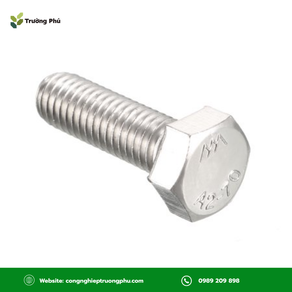 Bulong Inox 304 M4x35 DIN 933 nhỏ gọn, chống gỉ, phù hợp nhiều ứng dụng lắp ráp.