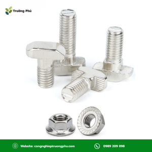 Bulong chữ T inox 304 M5x20 cần kết hợp đai ốc và giải pháp chống lỏng phù hợp 