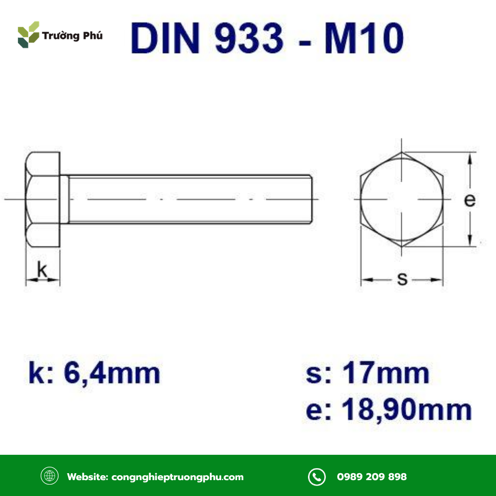 Xác định đúng kích thước bulong theo tiêu chuẩn giúp bản vẽ CAD chính xác