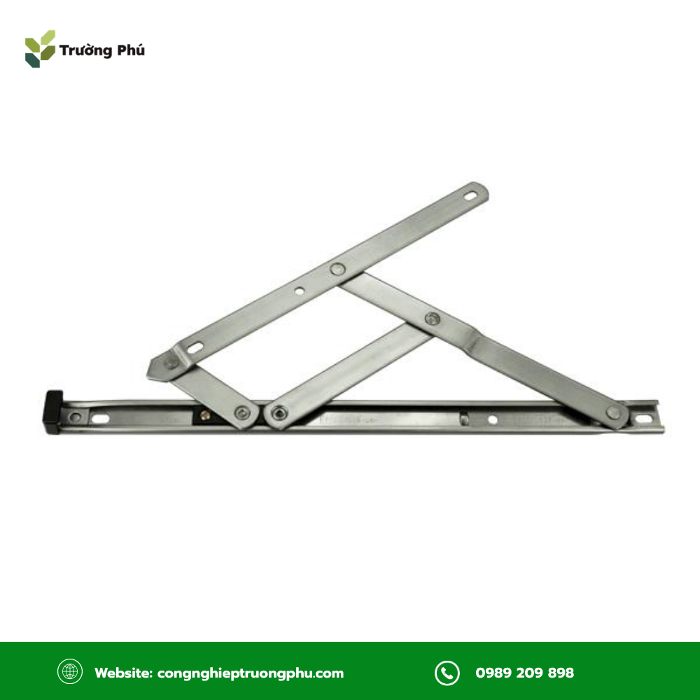 Bản lề chữ A (friction stay) gồm nhiều thanh liên kết, giúp kiểm soát chuyển động