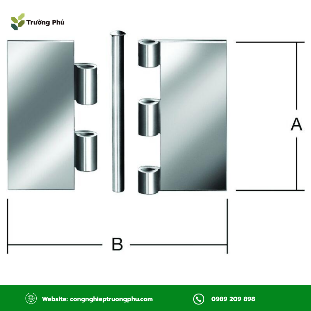 Bản lề liên kết hai bộ phận và cho phép chuyển động xoay quanh trục.