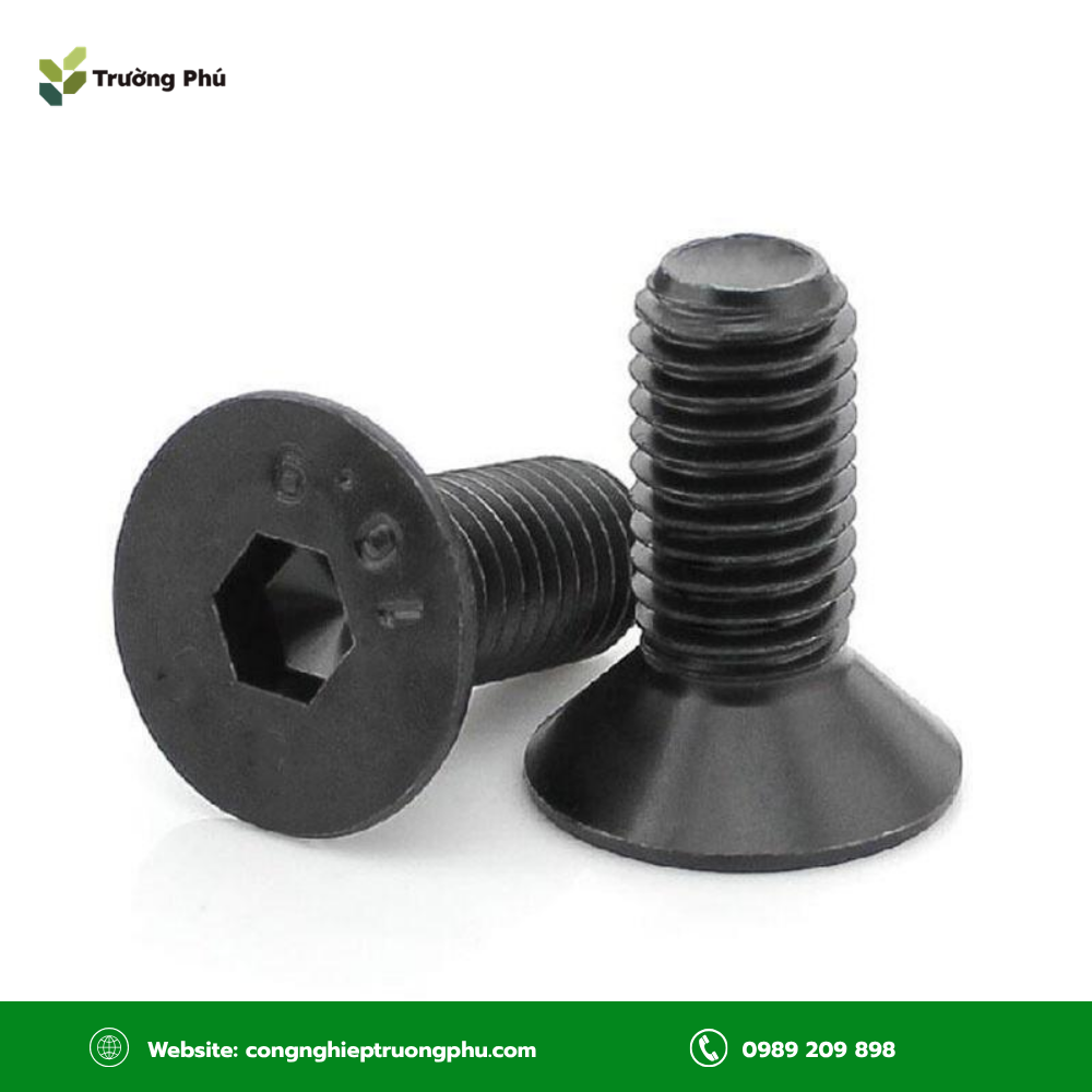 Bulong DIN 7991 có đầu bằng dạng côn, giúp bề mặt lắp đặt phẳng và gọn.