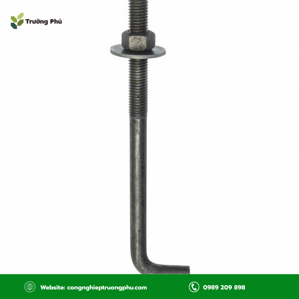 Bulong neo chữ L với đầu uốn 90 độ, dùng để neo giữ kết cấu trong bê tông