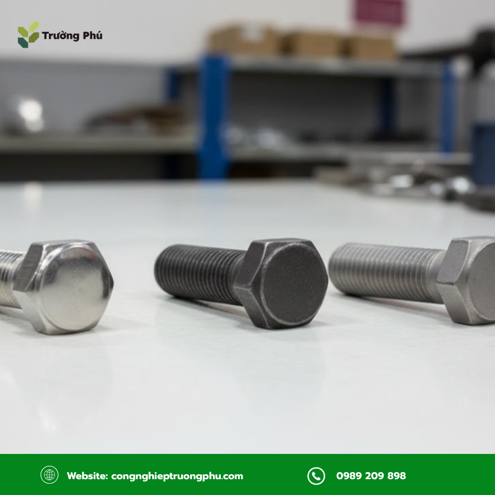 Bulong thép carbon, thép hợp kim và inox theo yêu cầu sử dụng.