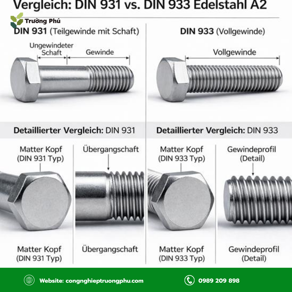 Bulong M8 được sản xuất theo nhiều tiêu chuẩn như DIN, ISO, JIS và ASTM.