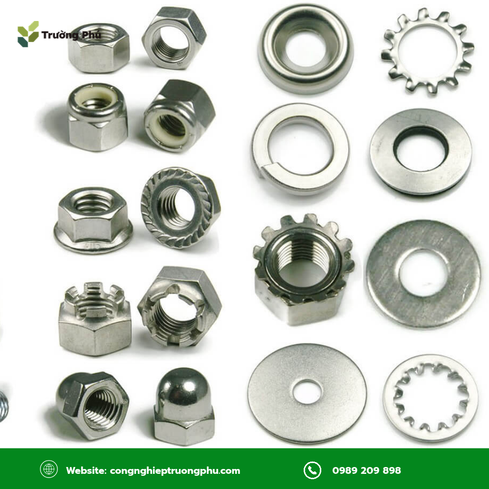 Fastener là thuật ngữ chung chỉ các chi tiết liên kết như bulong, vít, đai ốc, long đen và đinh tán.