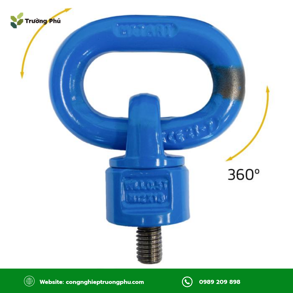 Bulong vòng xoay có thể thay đổi hướng theo tải, phù hợp với nâng xiên, lật và xoay thiết bị.