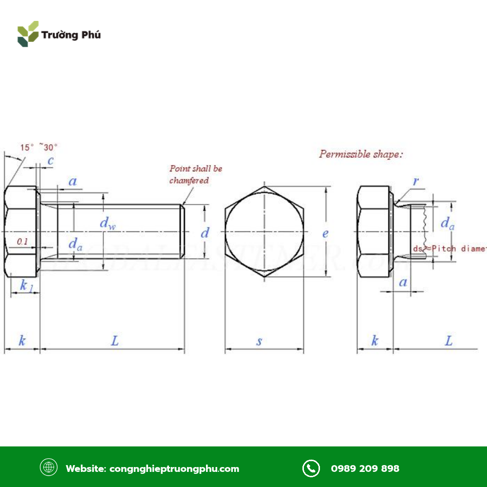 Tiêu chuẩn JIS B 1180 và JIS B 1181 áp dụng cho bulong và đai ốc lục giác theo tiêu chuẩn Nhật Bản.